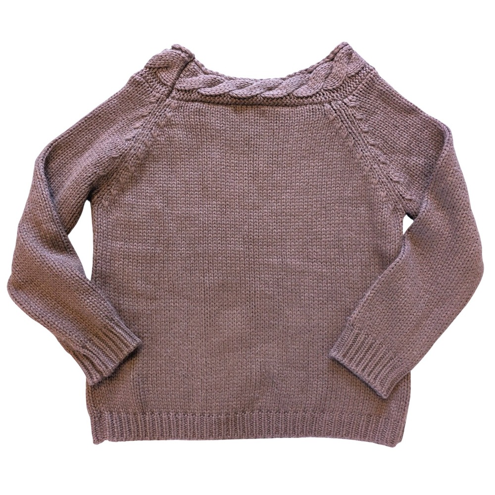 Altar'd State Cable‎ Knit Chunky knit Pullover Sweater Braided Collar - Size M - Picture 4 of 6